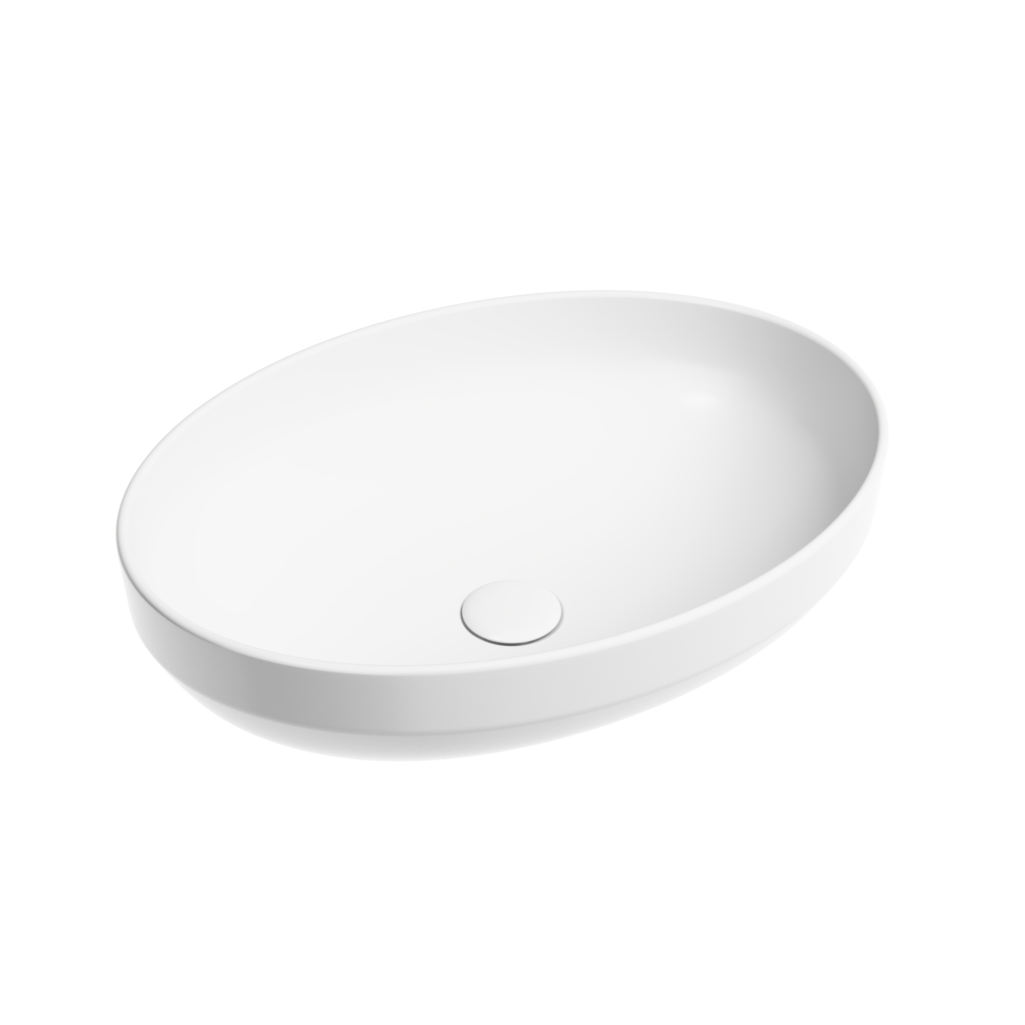 Умывальник чаша накладная овальная (цвет Белый Матовый) Element 502*363*145мм, CN6056MW