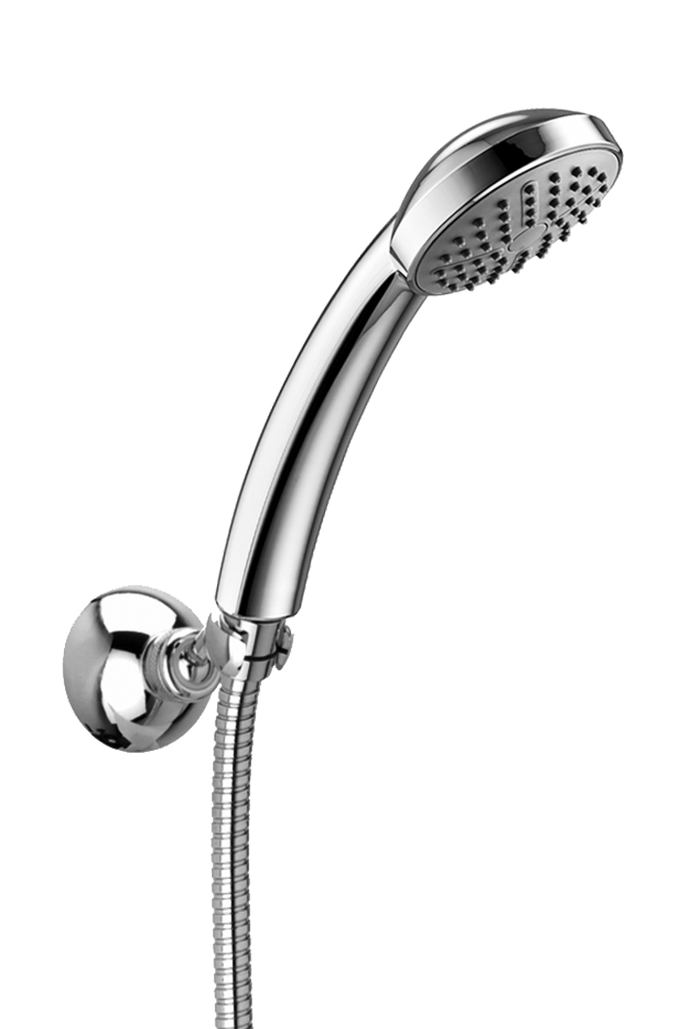 Набор руч. душ TRIESTE BIS ABS 1 режим+настен. Крепл. Из металла, шланг металл 1500мм , цвет хром