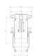 740008 Донный клапан 1-1/4", 80мм с переливом, Черный