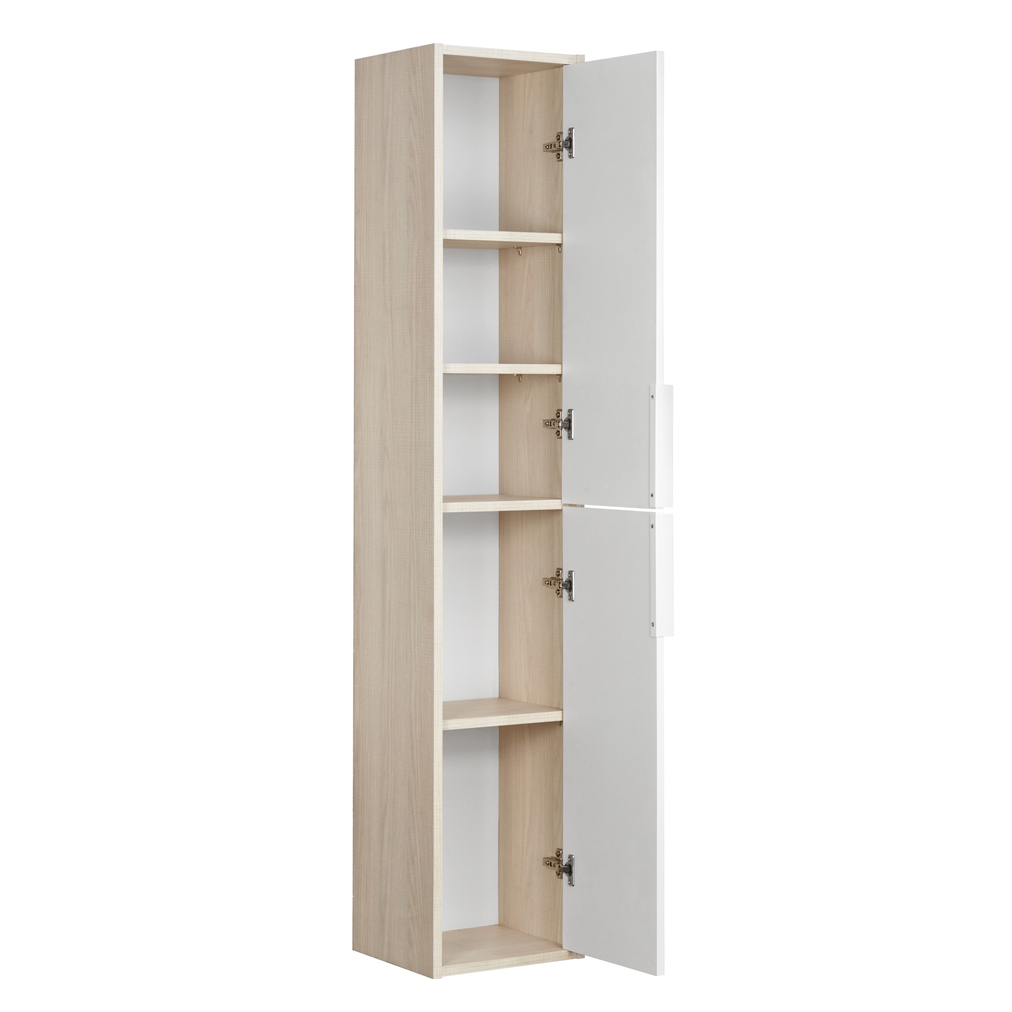 Шкаф - колонна Aquaton Рико белый, ясень фабрик (1A216603RIB90)