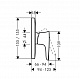 Смеситель Hansgrohe PuraVida 15665000 для душа скрытого монтажа