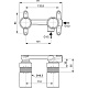 A1313NU Универсальный встраиваемый комплект для настенного смесителя для раковины Ideal Standard BUILT-IN