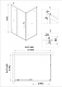 Душевое ограждение NG-62-10A-A70 (100*70*195) прямоугольник, дверь раздвижная