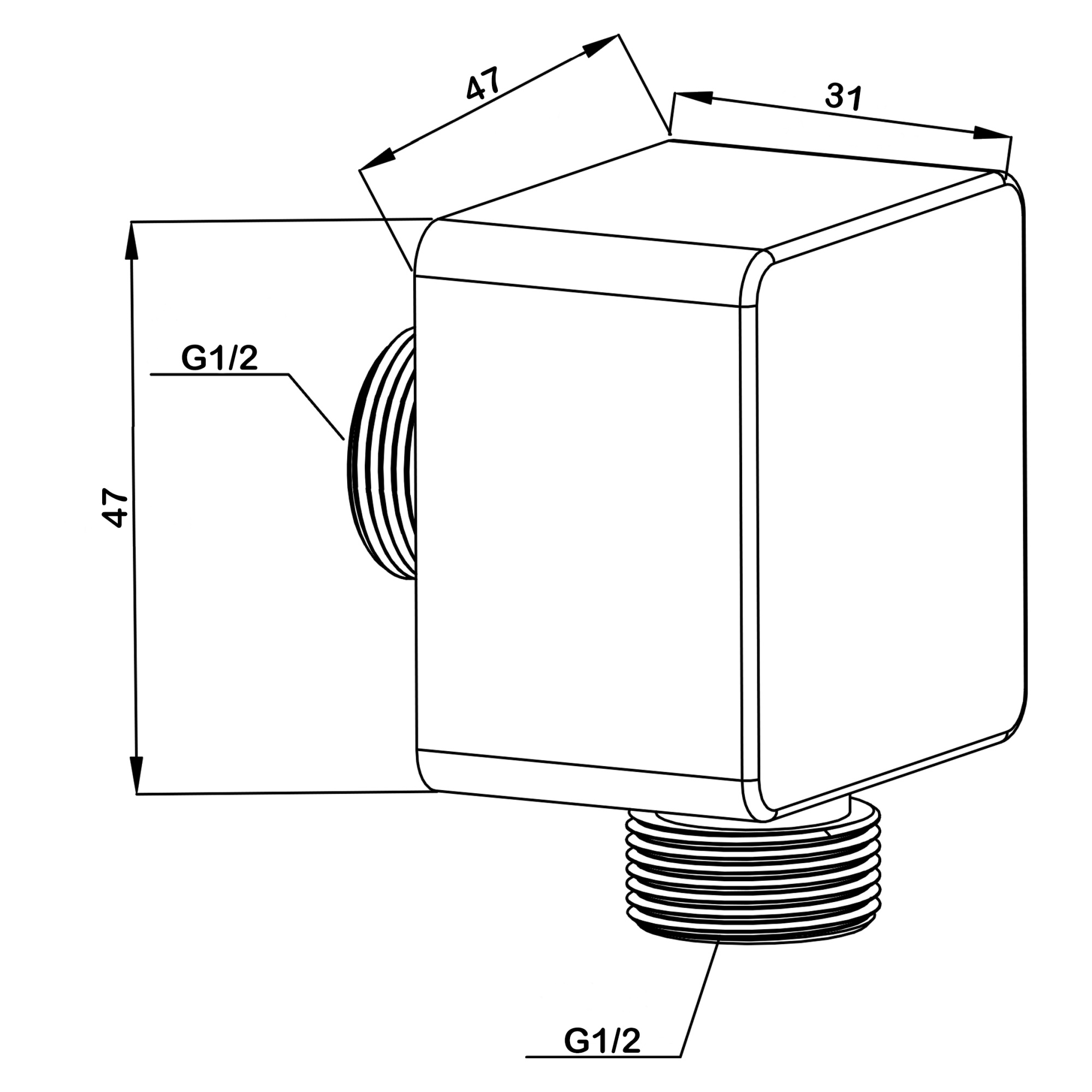 Подсоединение шланговое Swedbe Platta 5508B