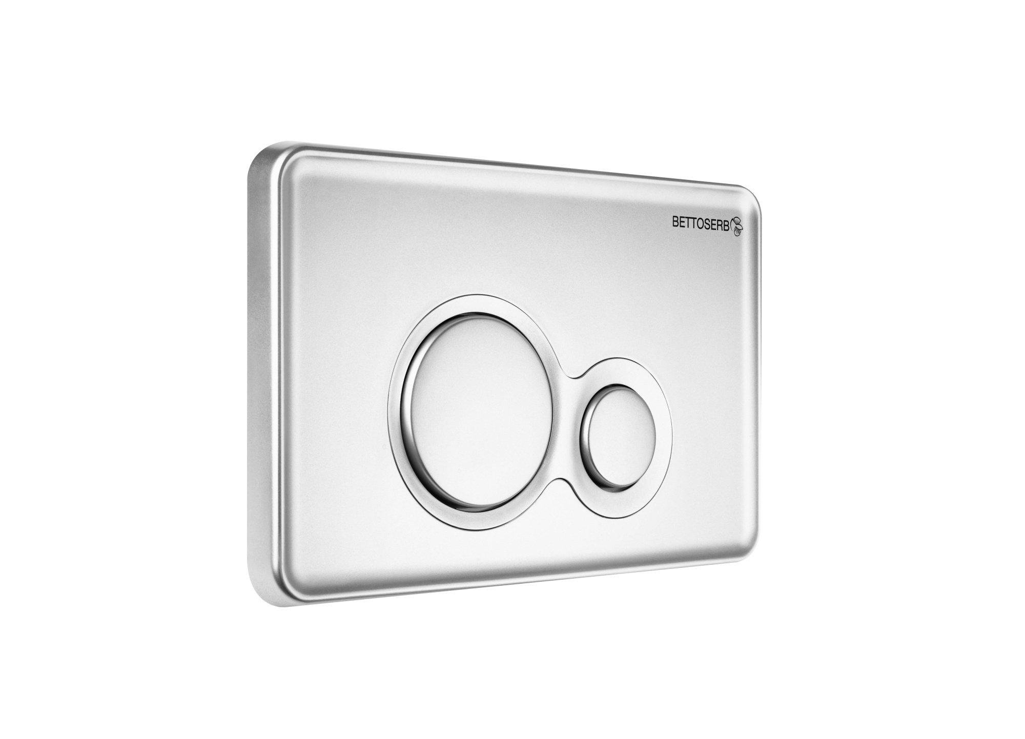 Клавиша смыва BETTOSERB хром матовый TWIN
