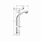 Душевой гарнитур Hansgrohe Crometta 85 1jet 27729000