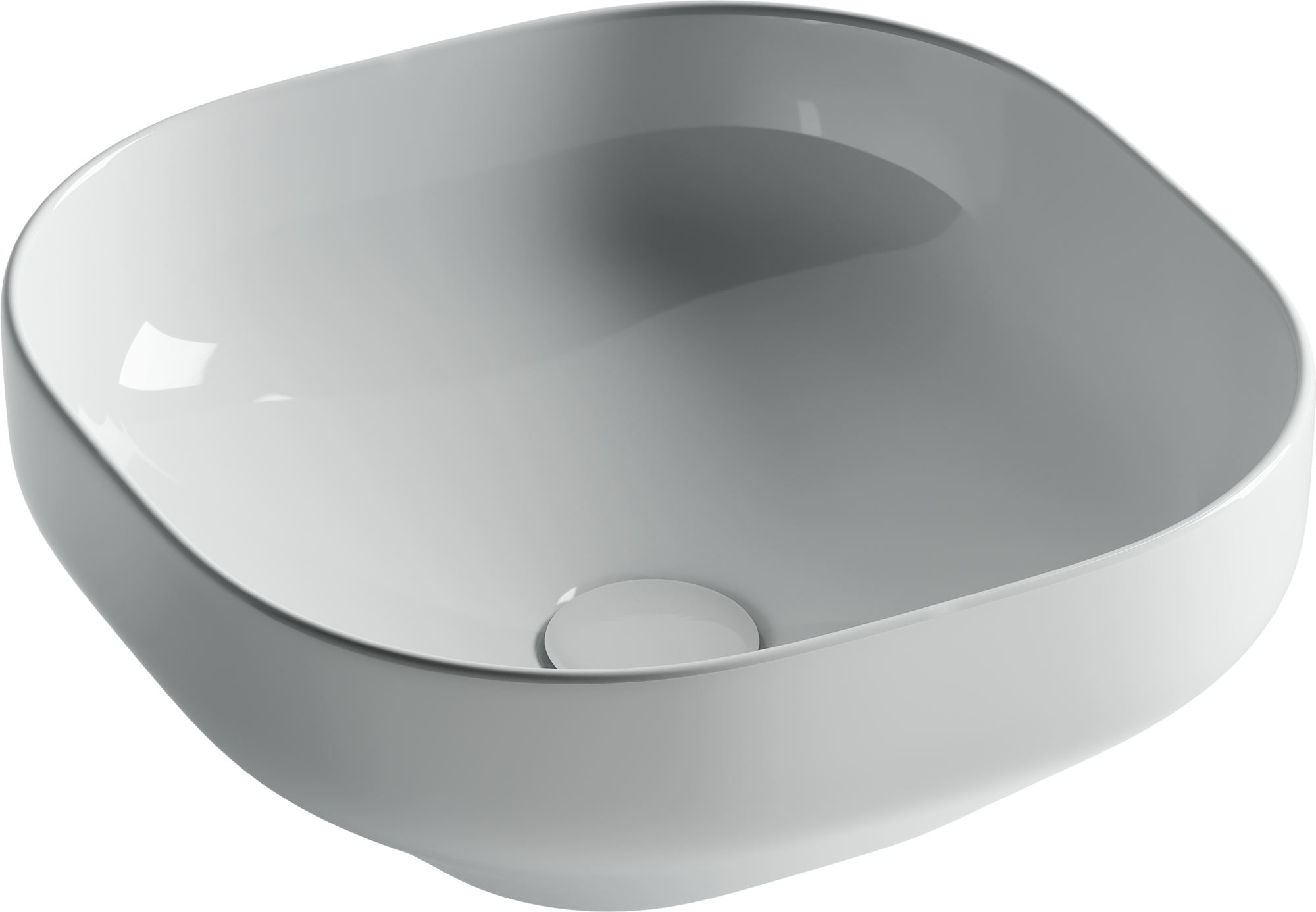 Умывальник чаша накладная квадратная Element 380*380*150мм, CN5032