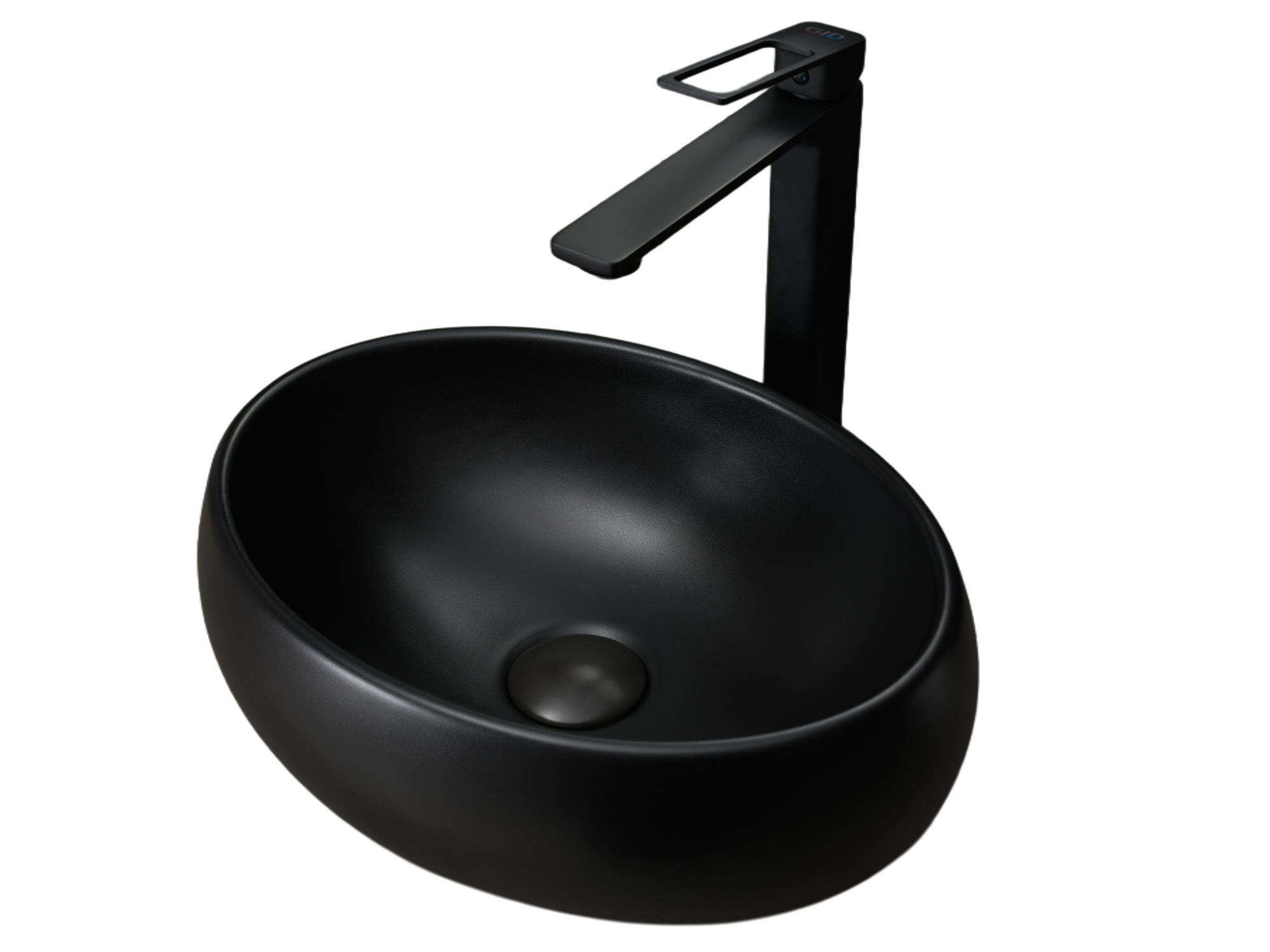 Раковина Gid Bm9030ds 53384 накладная черная матовая 40x30x13.5