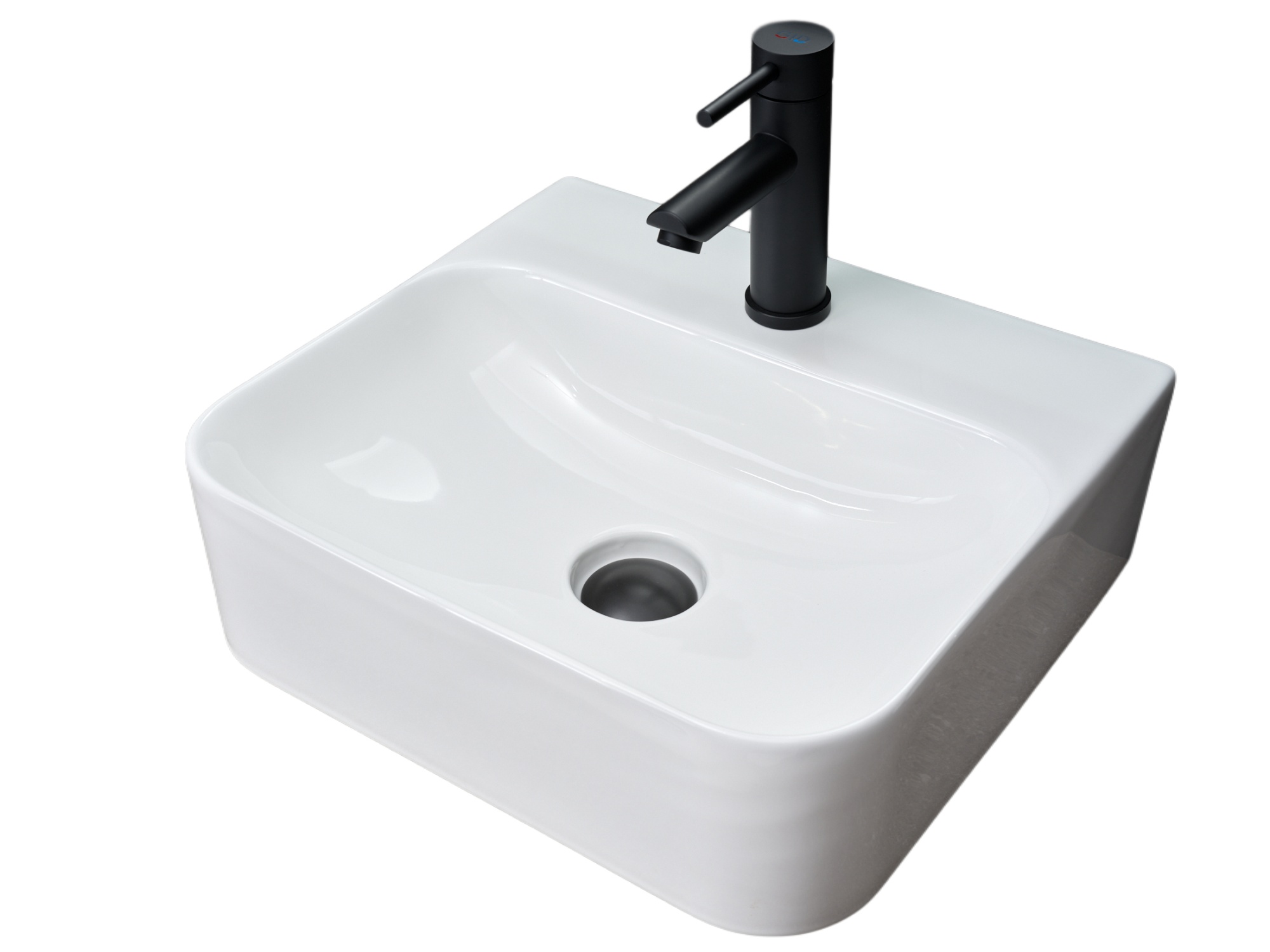 Раковина Gid N9257 51217 накладная белая 43x39x13