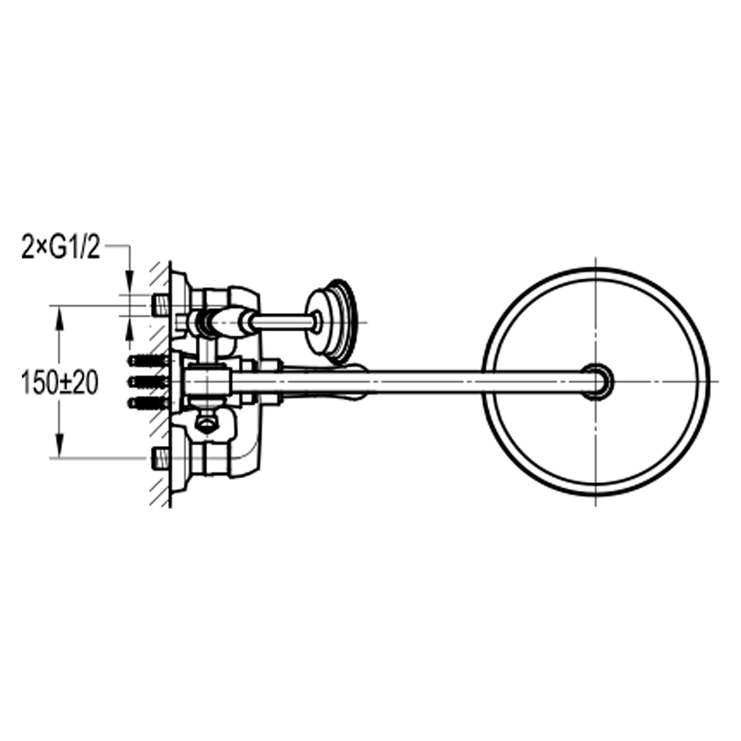 Семейный душ со смесителем для ванны Swedbe Terracotta Art 2571