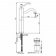 Смеситель Paini Duomo 88F3211LLSSR для раковины с донным клапаном