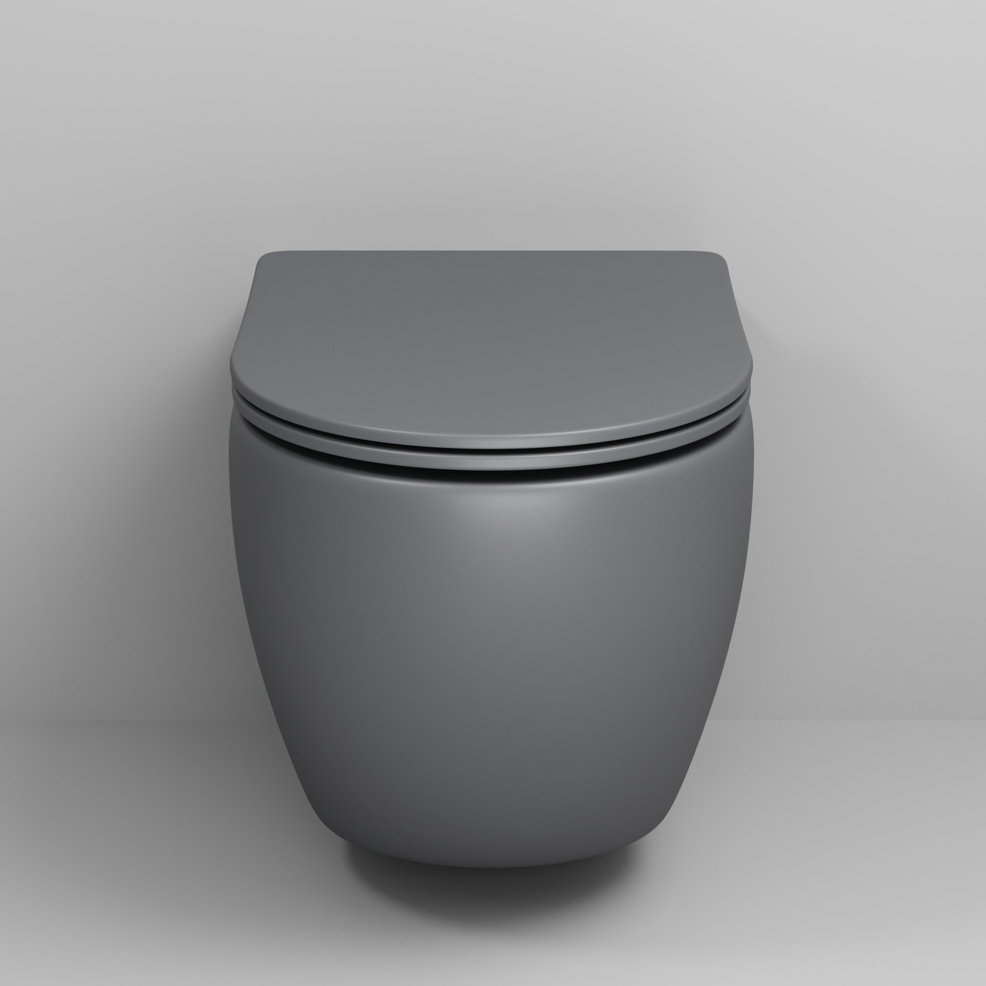 Унитаз gr-4411gms color (550*365*395) подвесной безободковый