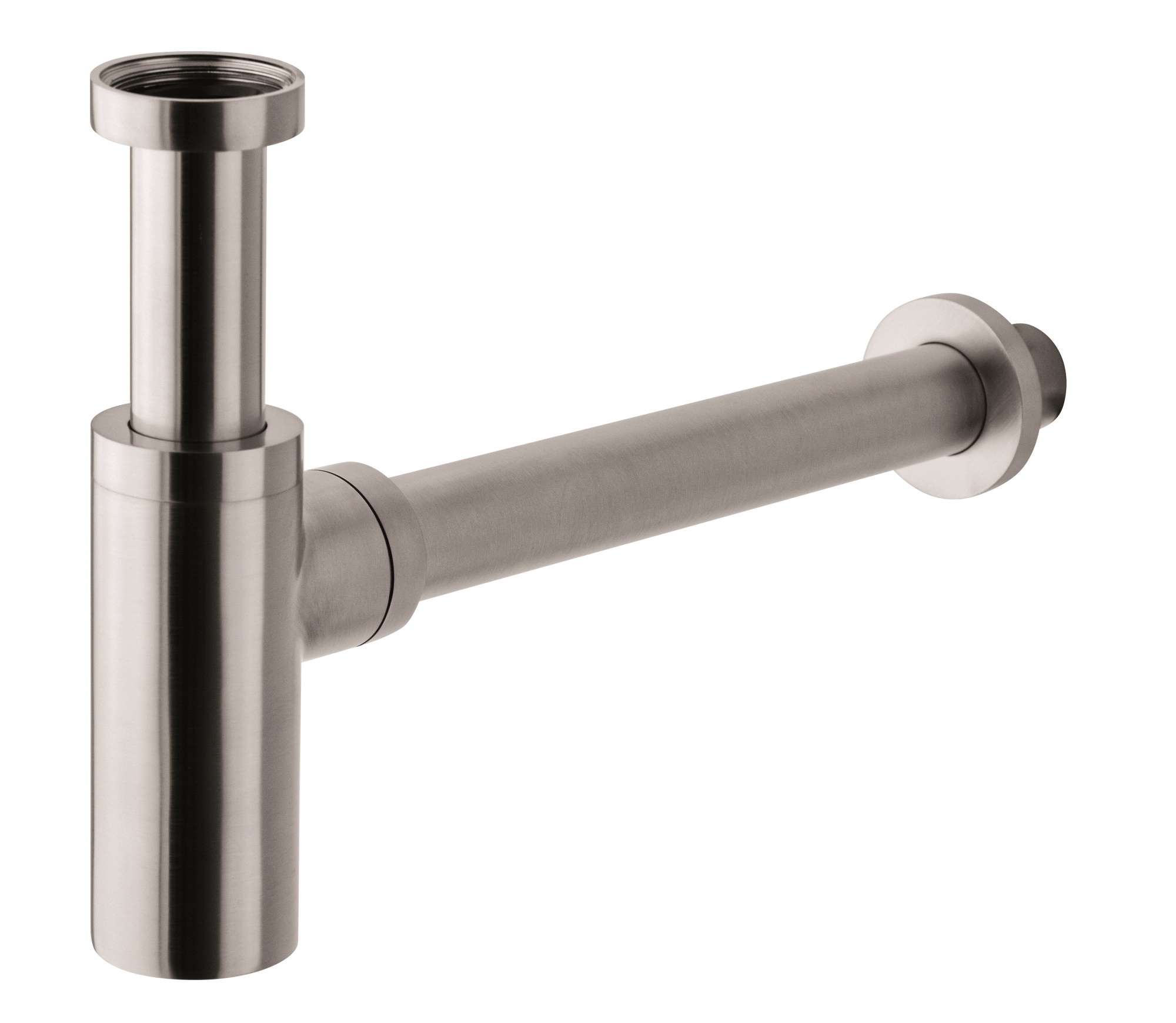 Сифон круглый с подключением 1' 1/4, Сталь