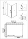 Душевое ограждение NG-42-10AG-A90G (100*90*195) прямоугольник, дверь раздвижная