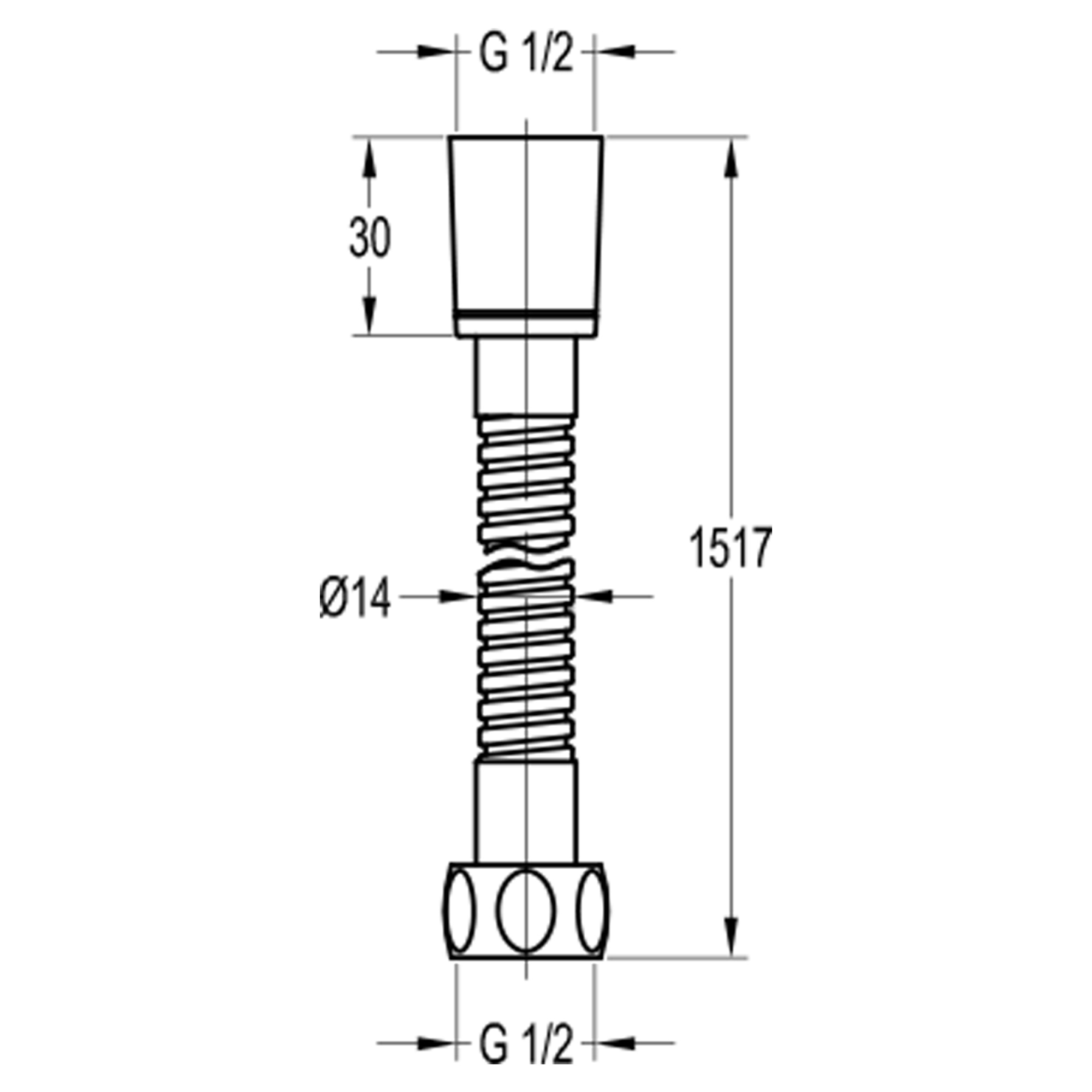 Шланг душевой 1,5 м Swedbe Terracotta Art 2535