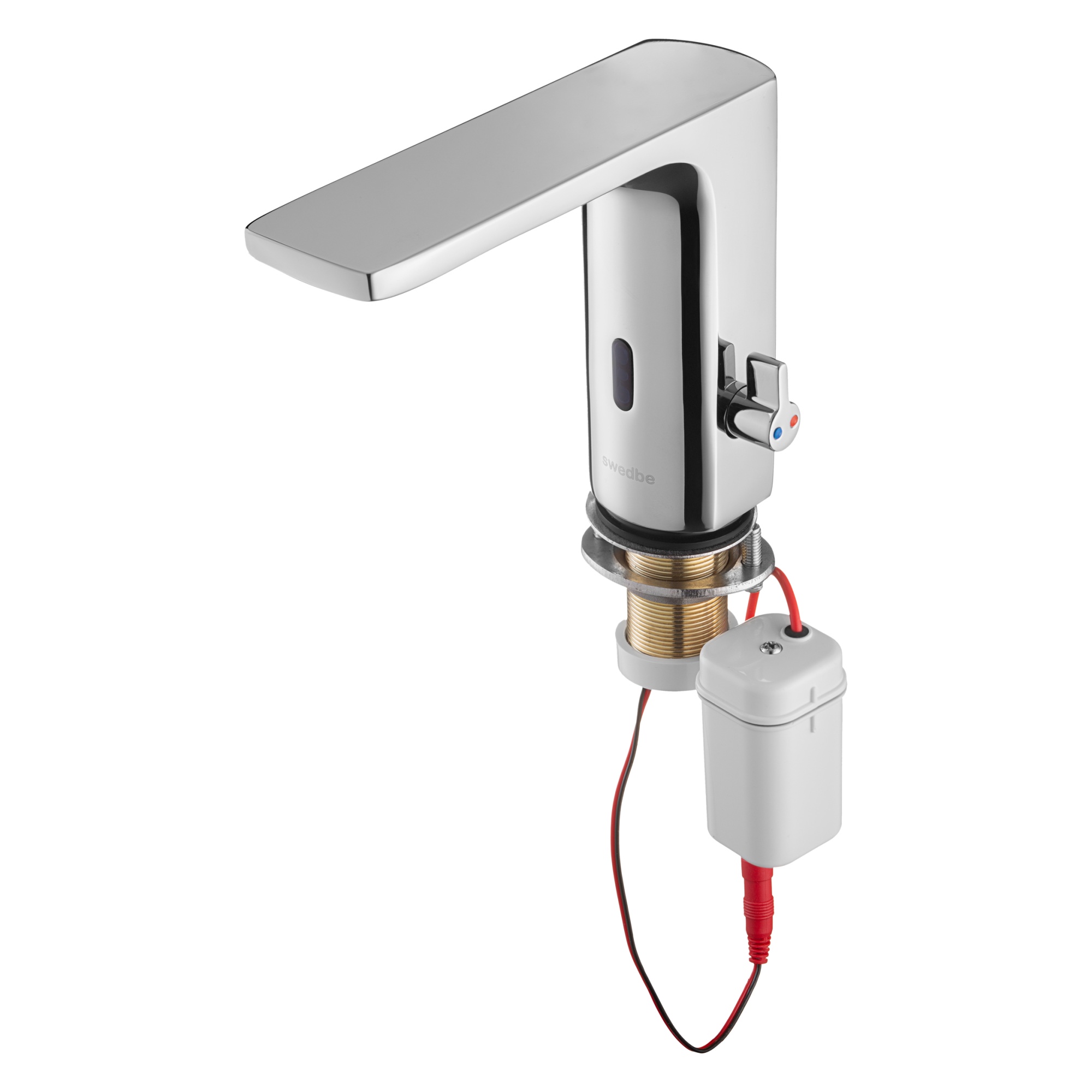 Сенсорный смеситель для раковины с ручной регулировкой температуры воды Swedbe Europe 6000