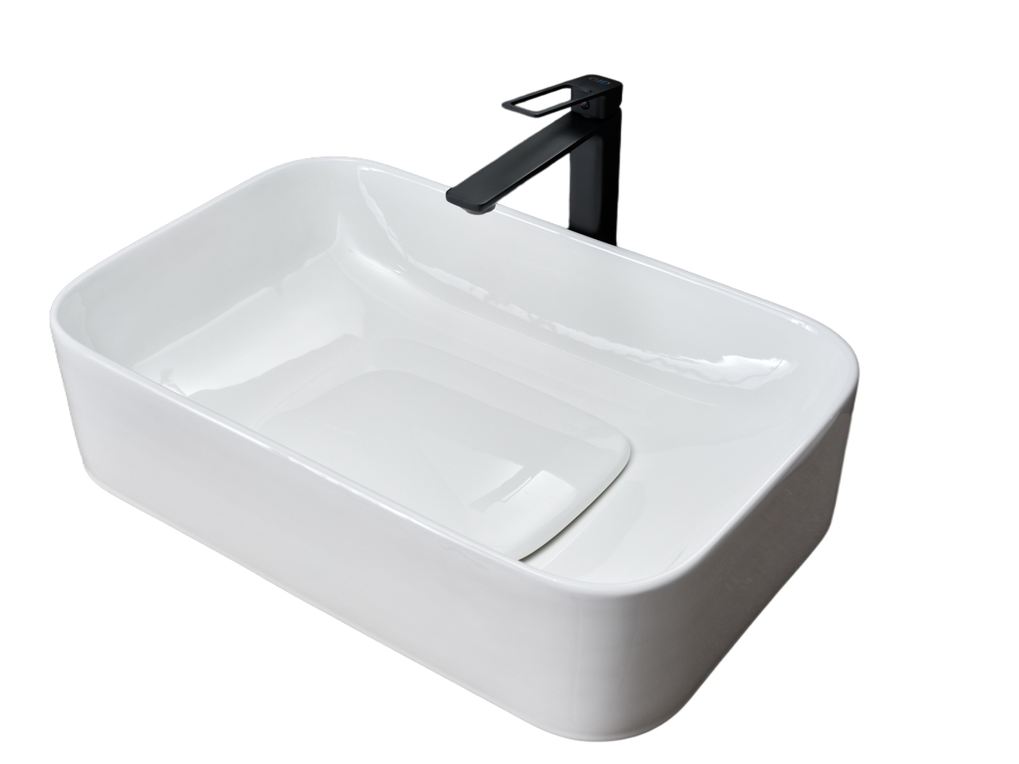 Раковина Gid N9598 51230 накладная белая 61x38x15