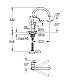 31368001 Смеситель для кухонной мойки GROHE BauLoop, хром