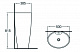 Раковина керамическая напольная (моноблок) SL-4002