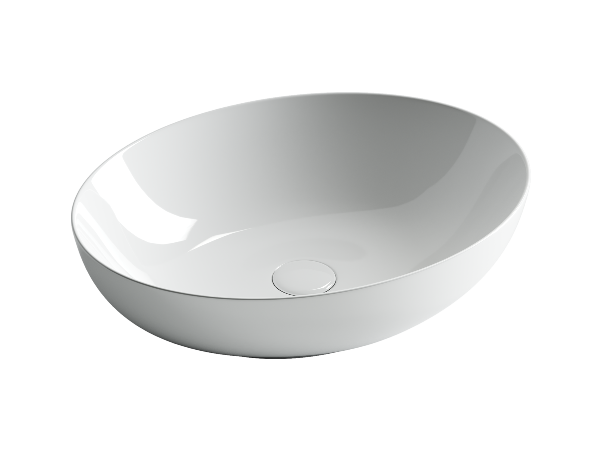 Умывальник чаша накладная овальная Element 520*395*130мм, CN6017