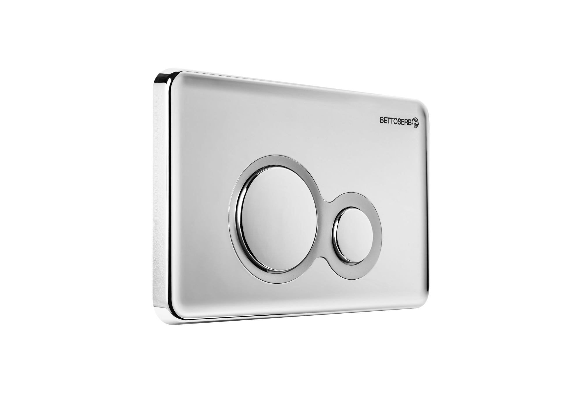 Клавиша смыва BETTOSERB хром глянец+хром матовый DUO