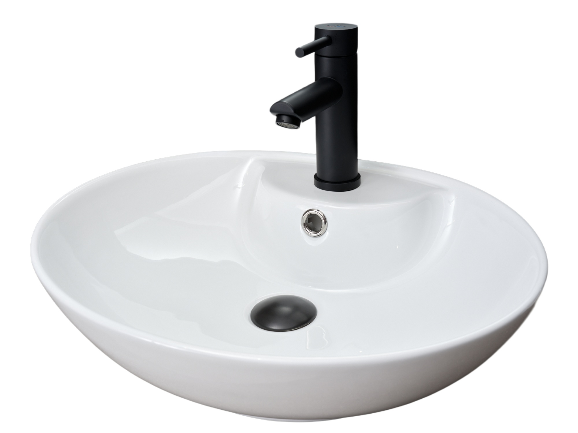 Раковина Gid N9005 51206 накладная белая 51x41x15