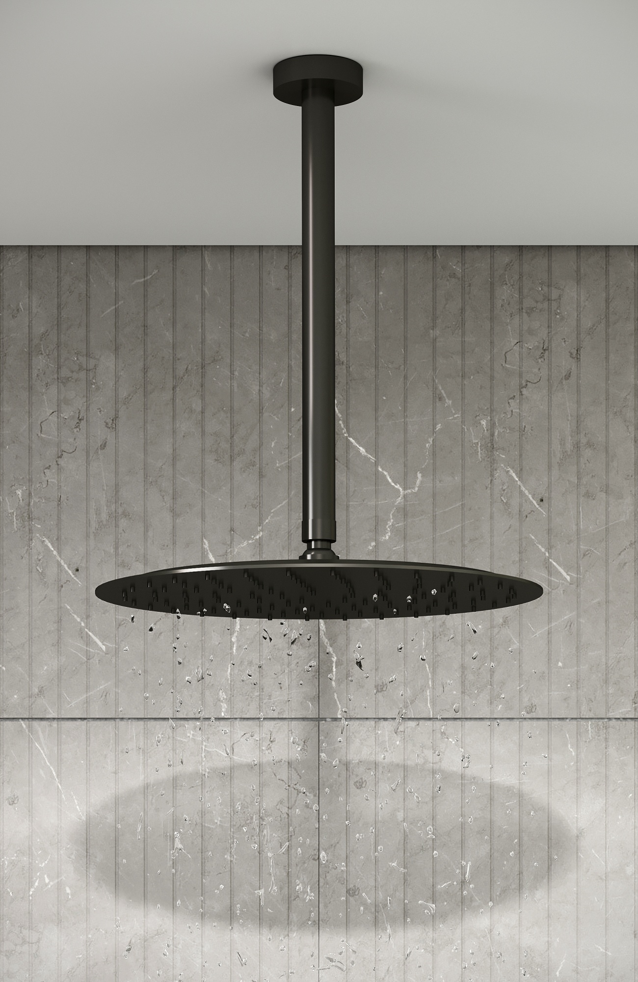 Держатель верхнего душа потолочный QUBIC