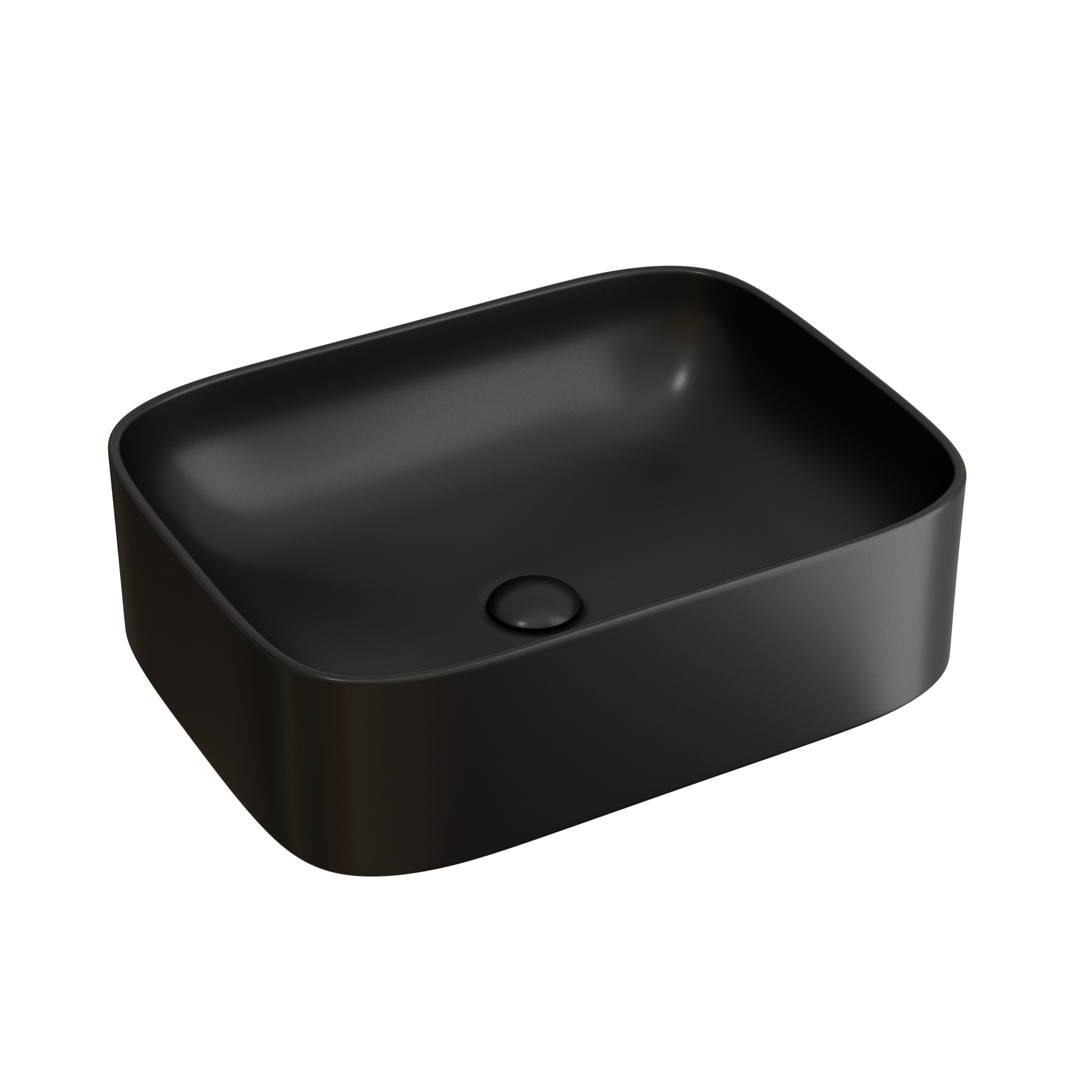 Умывальник чаша накладная прямоугольная (цвет Черный Матовый) Element 505*380*150мм, CN6052MB