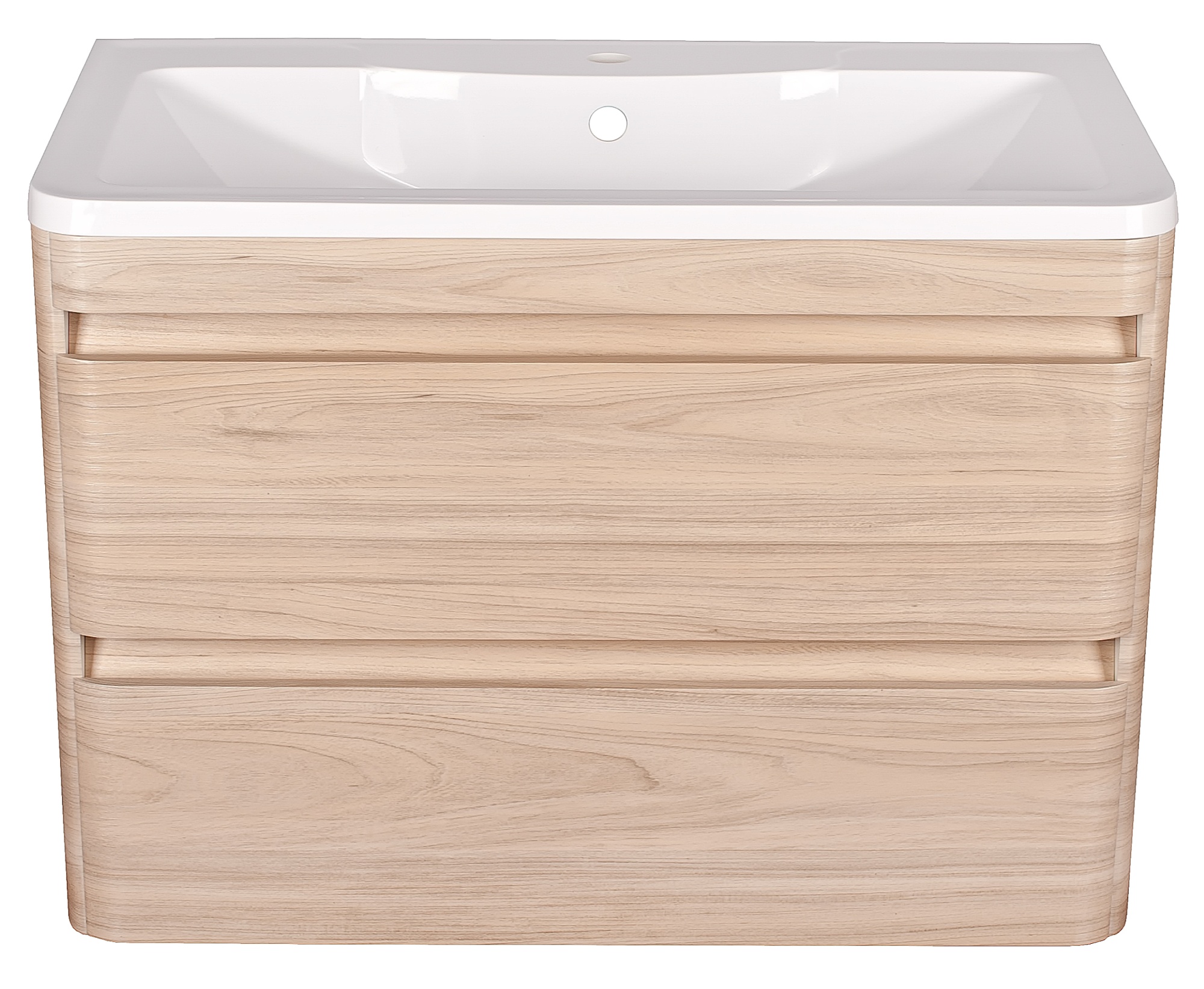 Тумба подвесная "Атлантика 100", Люкс ясень перламутр, PLUS