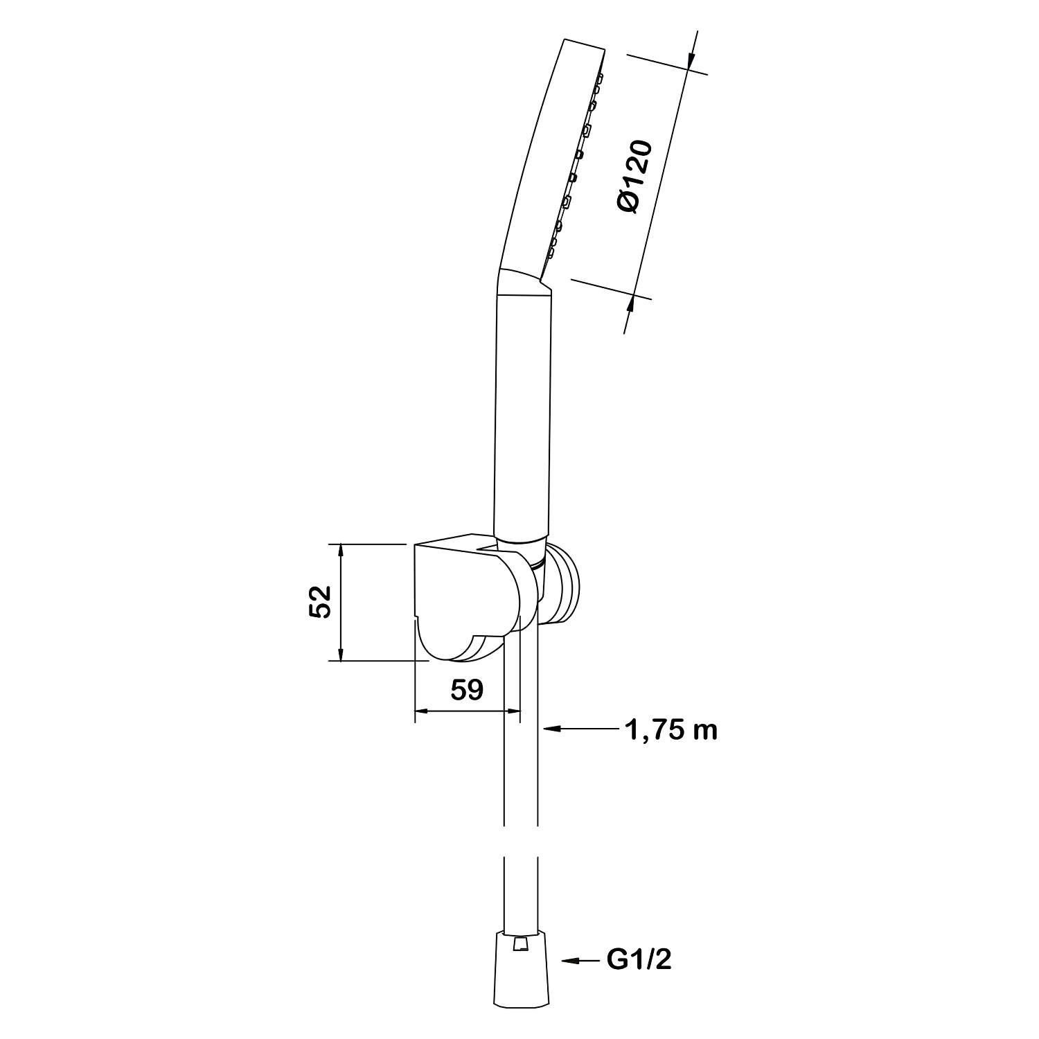 Набор душевой Swedbe Hermes 5133B