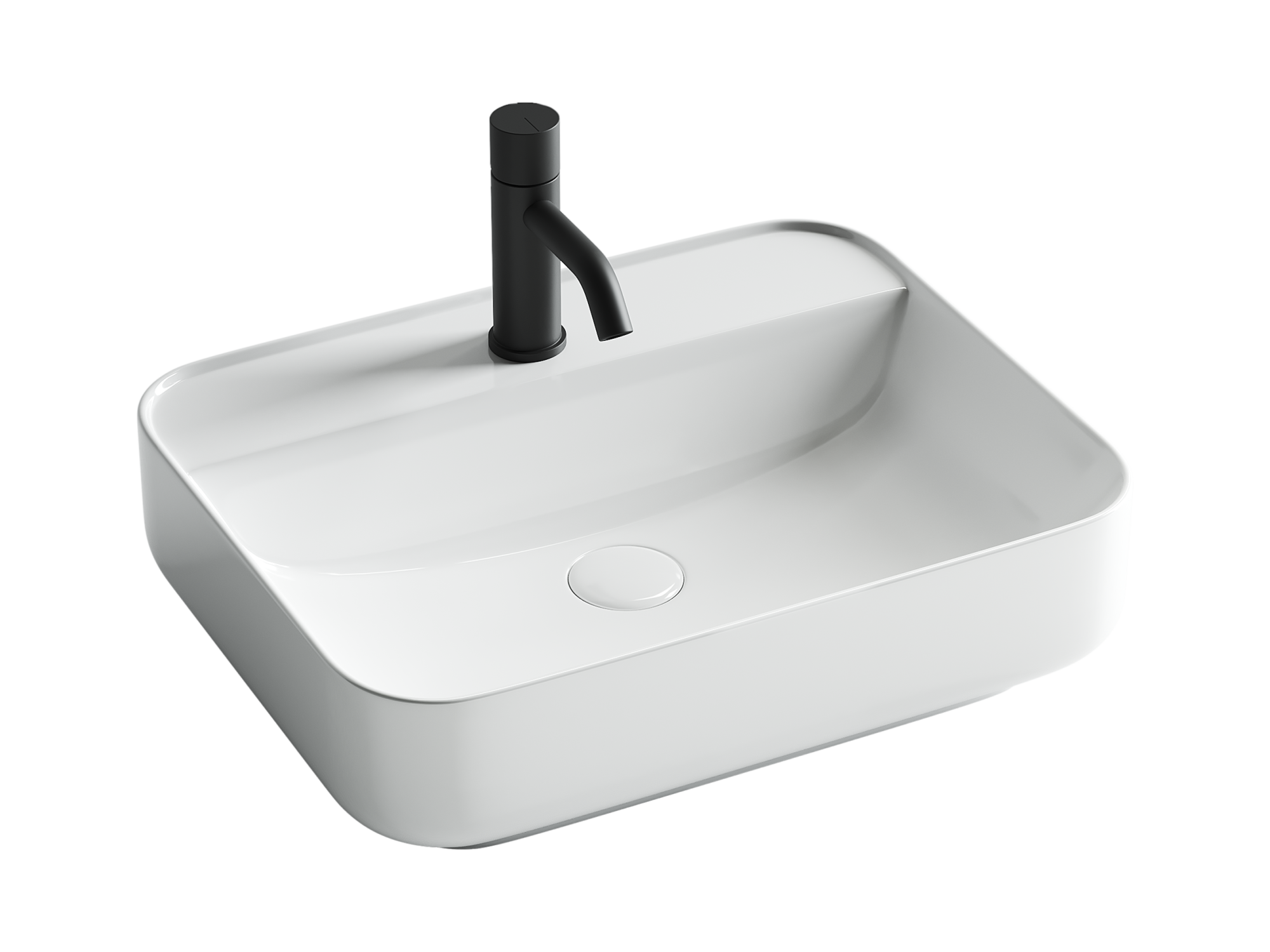 Умывальник чаша накладная прямоугольная Element 500*400*140мм, CN5015