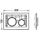 Клавиши TECE loop 9240668 для панели смыва унитаза