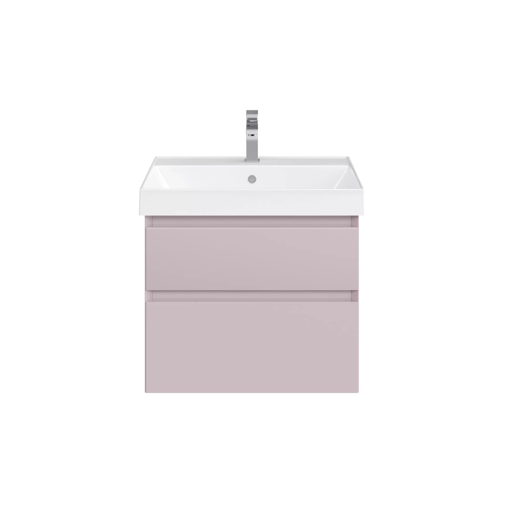 Тумба CUBO подвесная с ящиками 60, мальва матовая