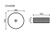 Умывальник чаша накладная круглая (цвет бежевый) Cristal 360*360*112мм, CN6058