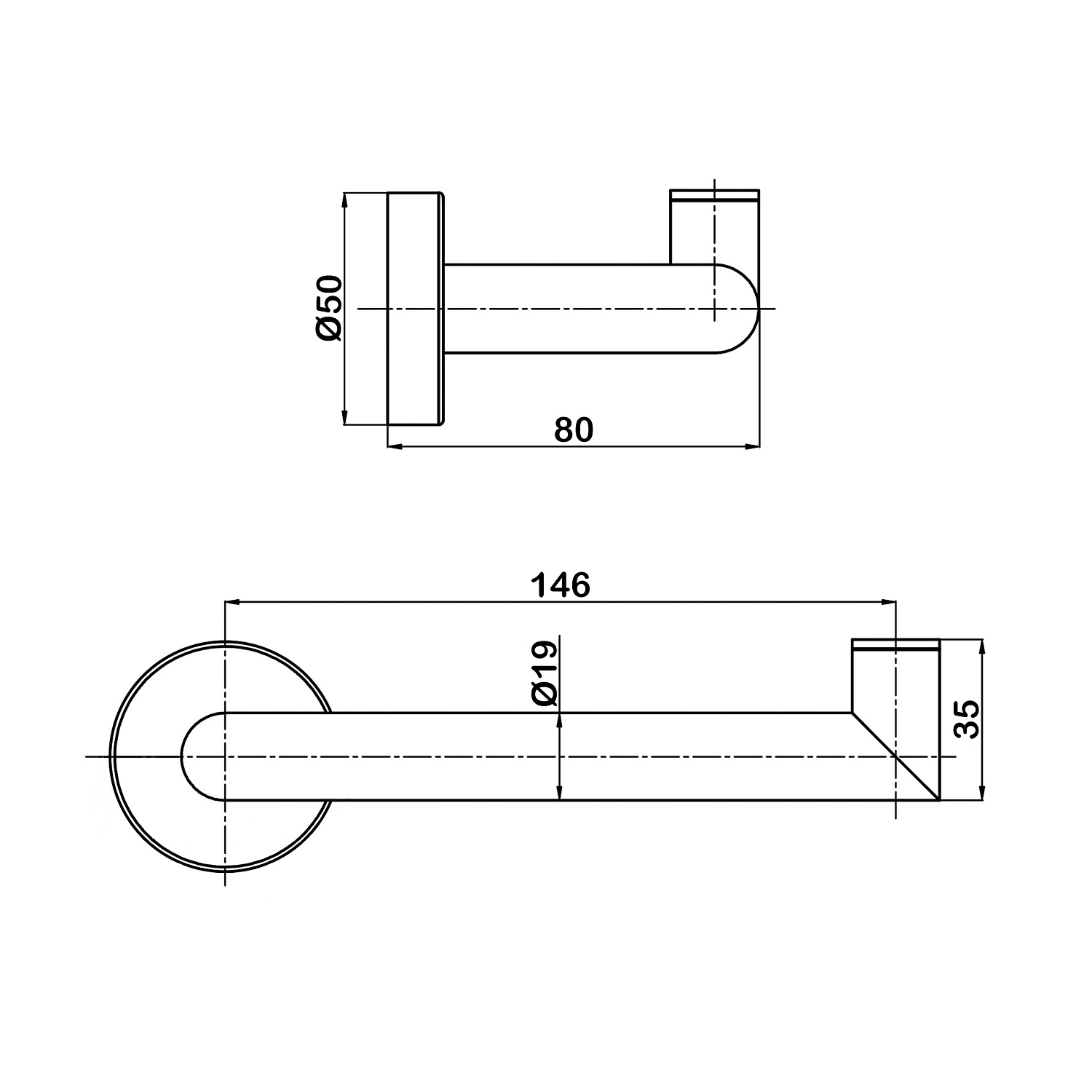 Держатель для туалетной бумаги Swedbe Attribut 9801B