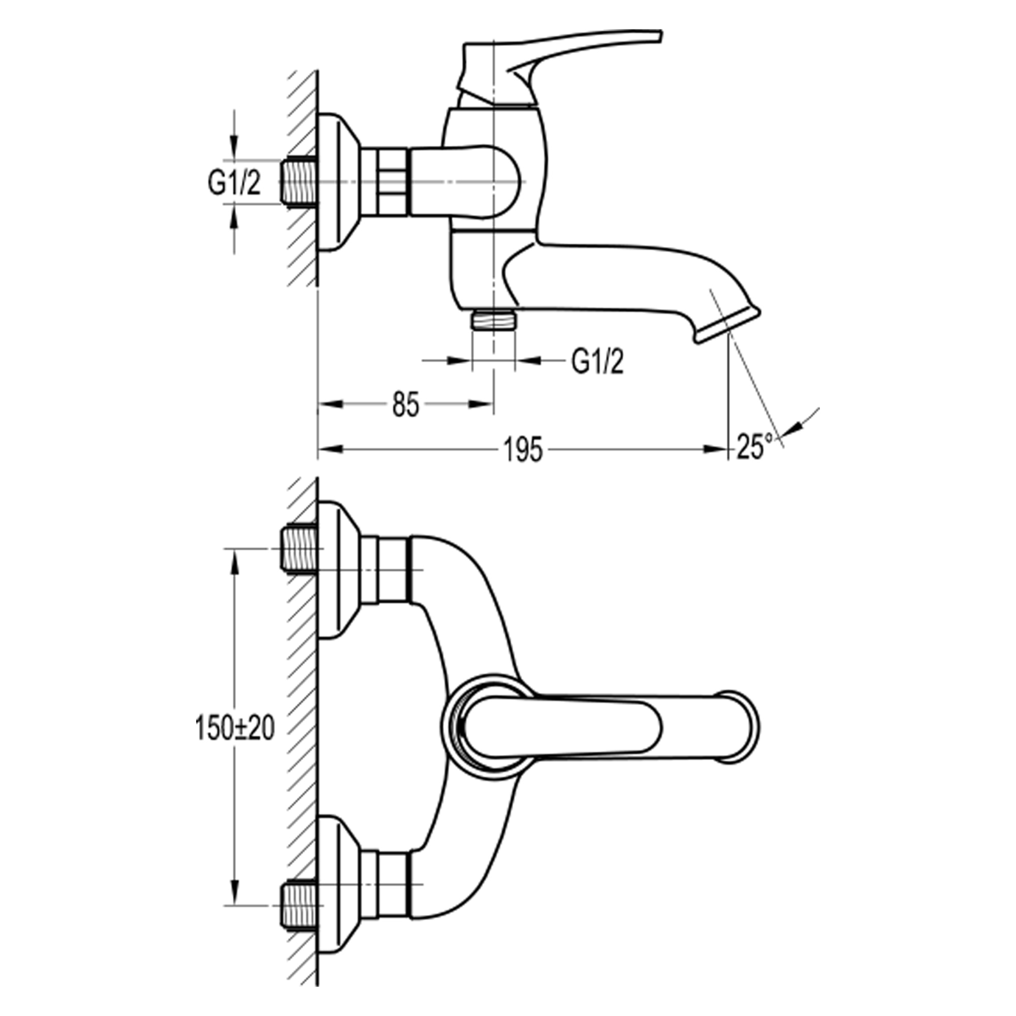 Смеситель для ванны с поворотным изливом Swedbe Terracotta 2551