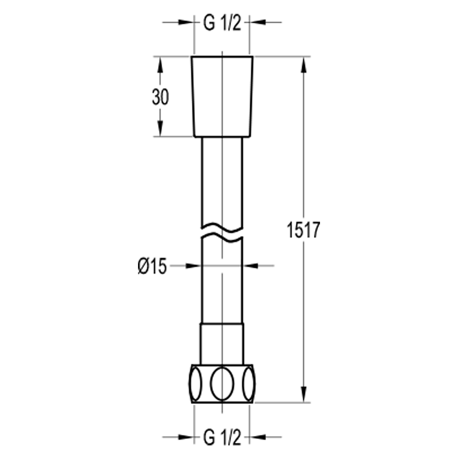 Шланг душевой 1,5 м Swedbe Terracotta Art 2530
