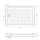 Акриловый поддон CEZARES TRAY-A-AH-120/80-15-W0