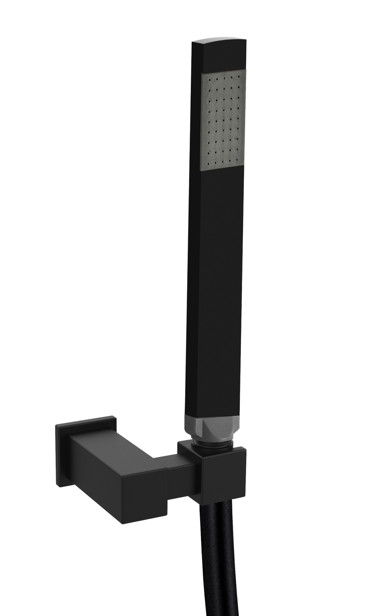 Набор душ ручн. PREMIUM+поворот.настен крепл. LEVEL шланг 1500мм металл, цвет черный матовый