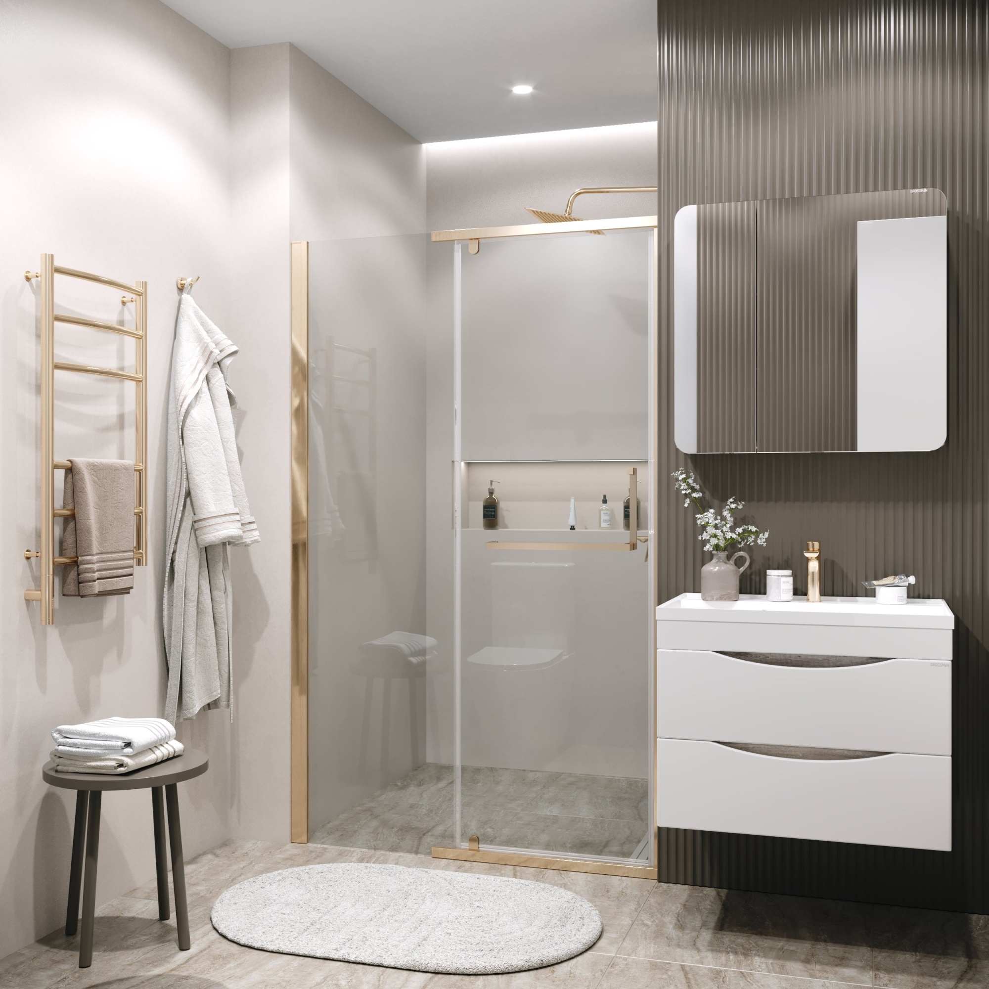 Дверь в нишу 100.K33.03.100.32.00 Pragma (100*195)