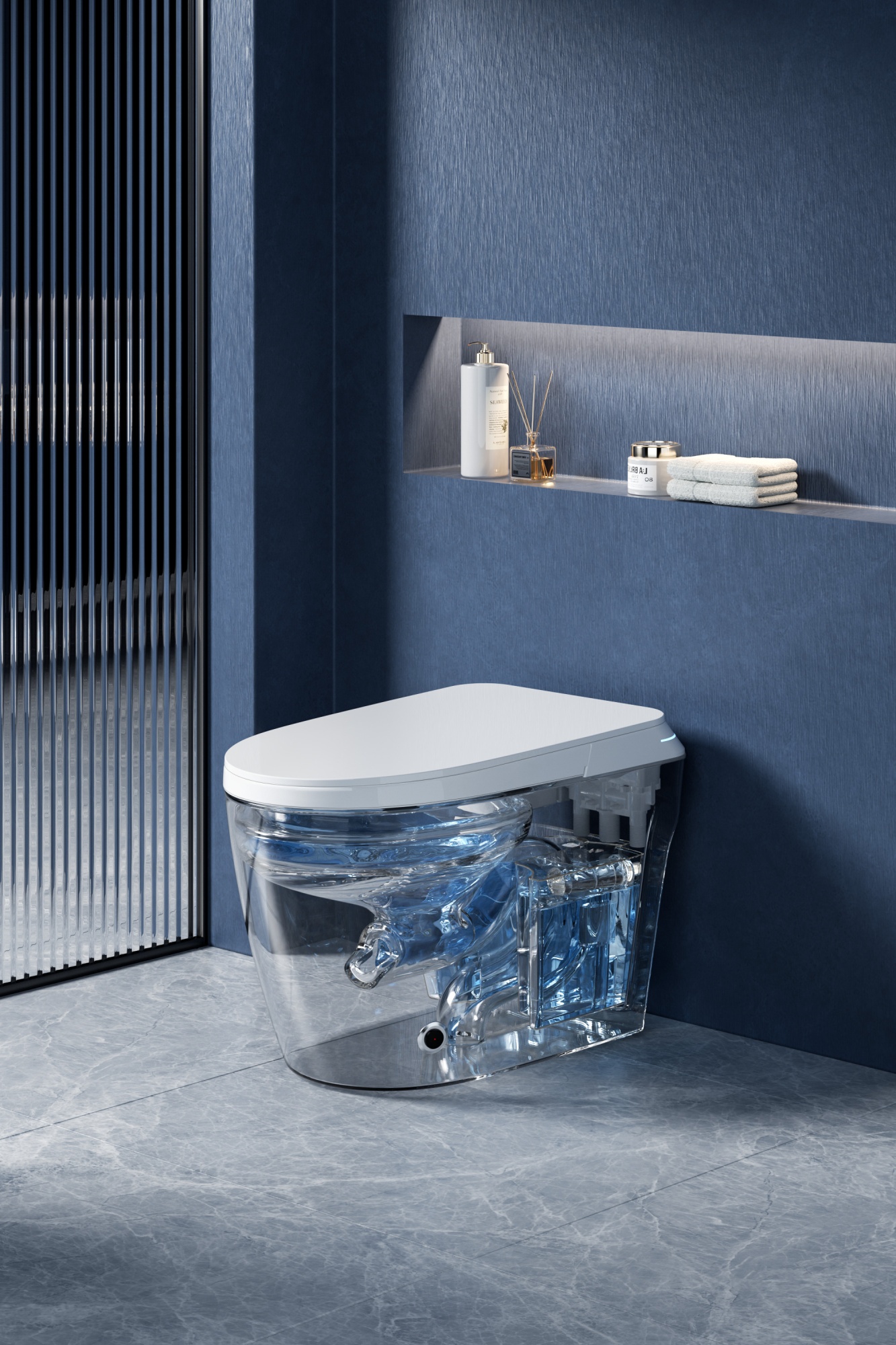 Унитаз MIRELLA Smart напольный с дистанционным управлением Ceruttispa CT10615 (680x400x470)