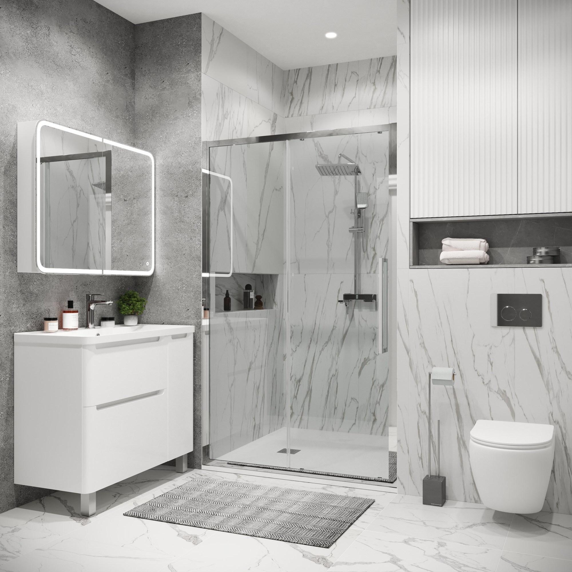 Дверь в нишу 100.K33.02.130.10.00 Cosmo (130*195)