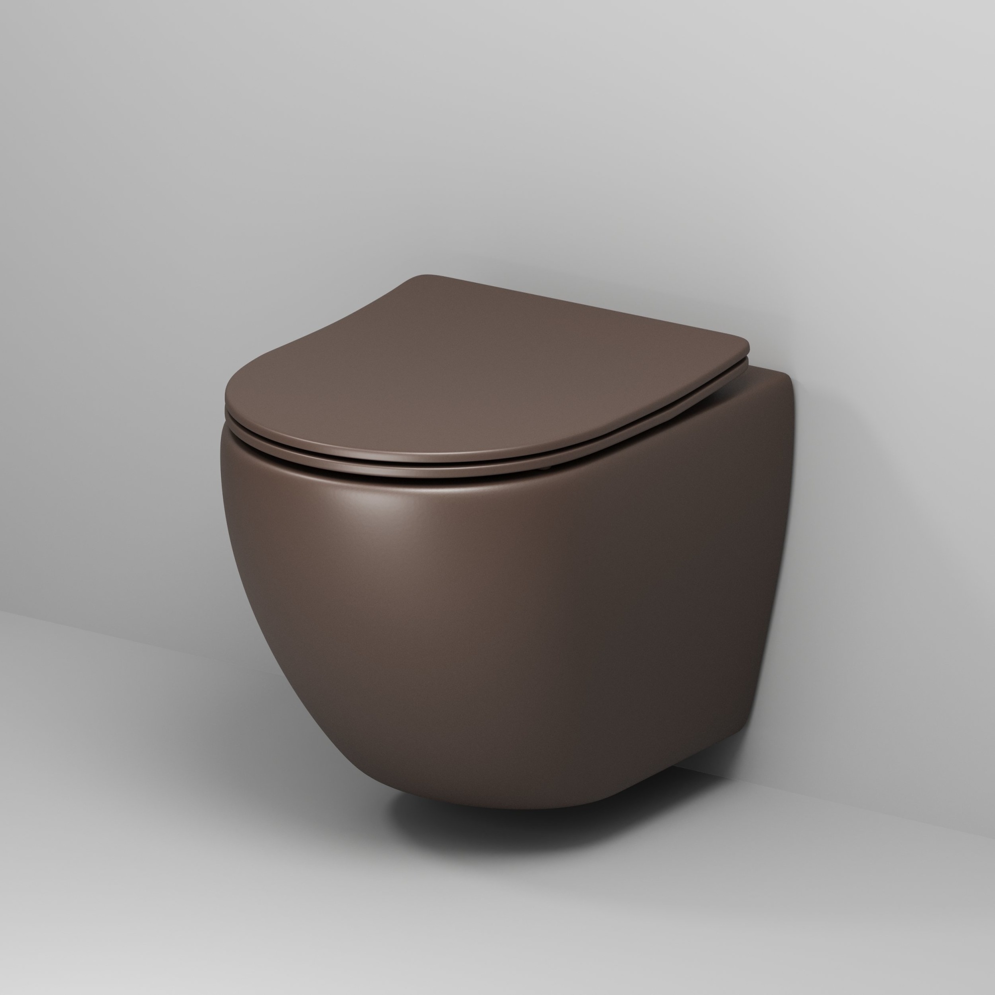 Унитаз gr-4455brms color (485*365*360) подвесной безободковый