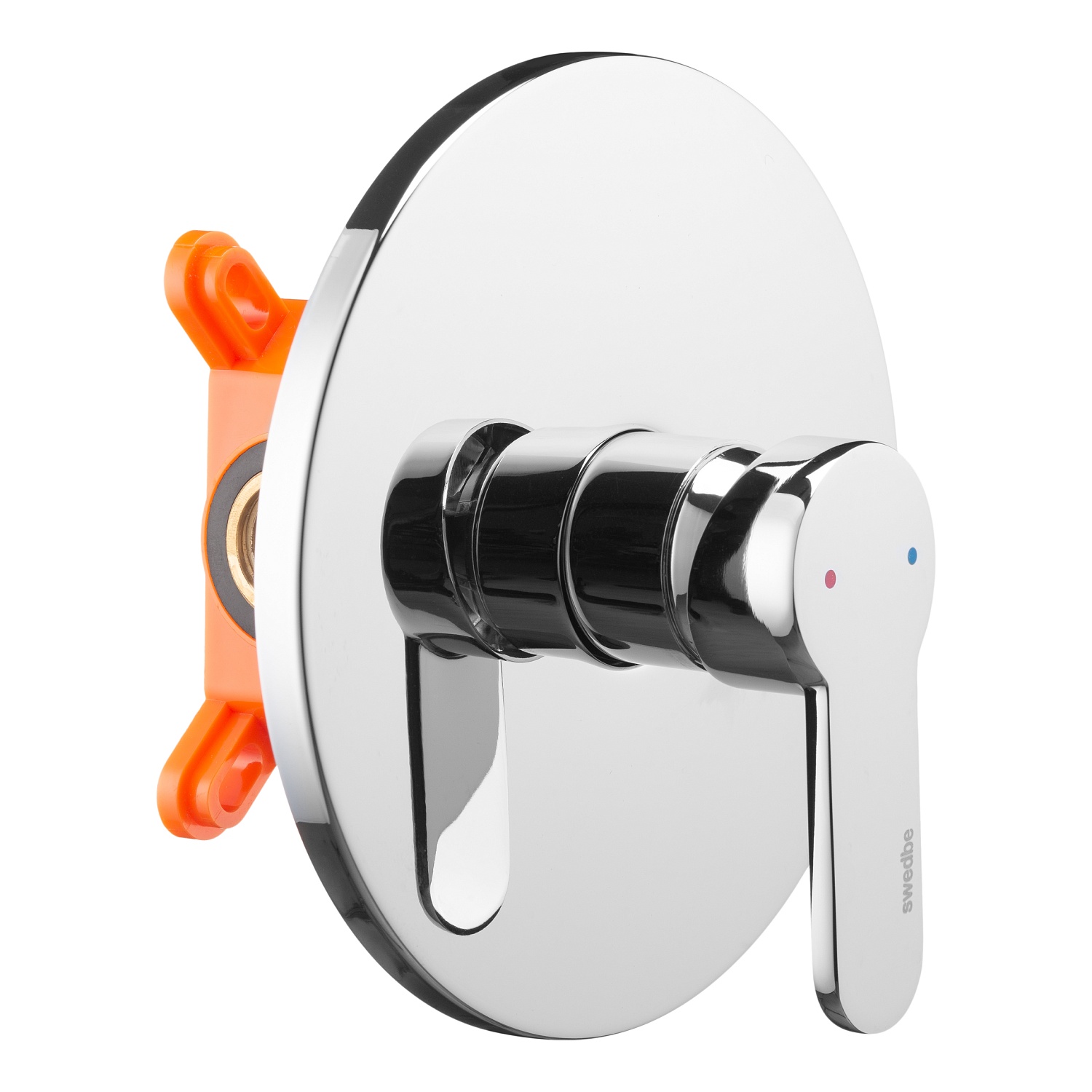 Смеситель встраиваемый подключение на 1 выход в монтажном боксе Swedbe Platta 5523