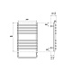Полотенцесушитель электрический Point Нептун премиум PN09156SE П8 500x600 левый/правый, хром