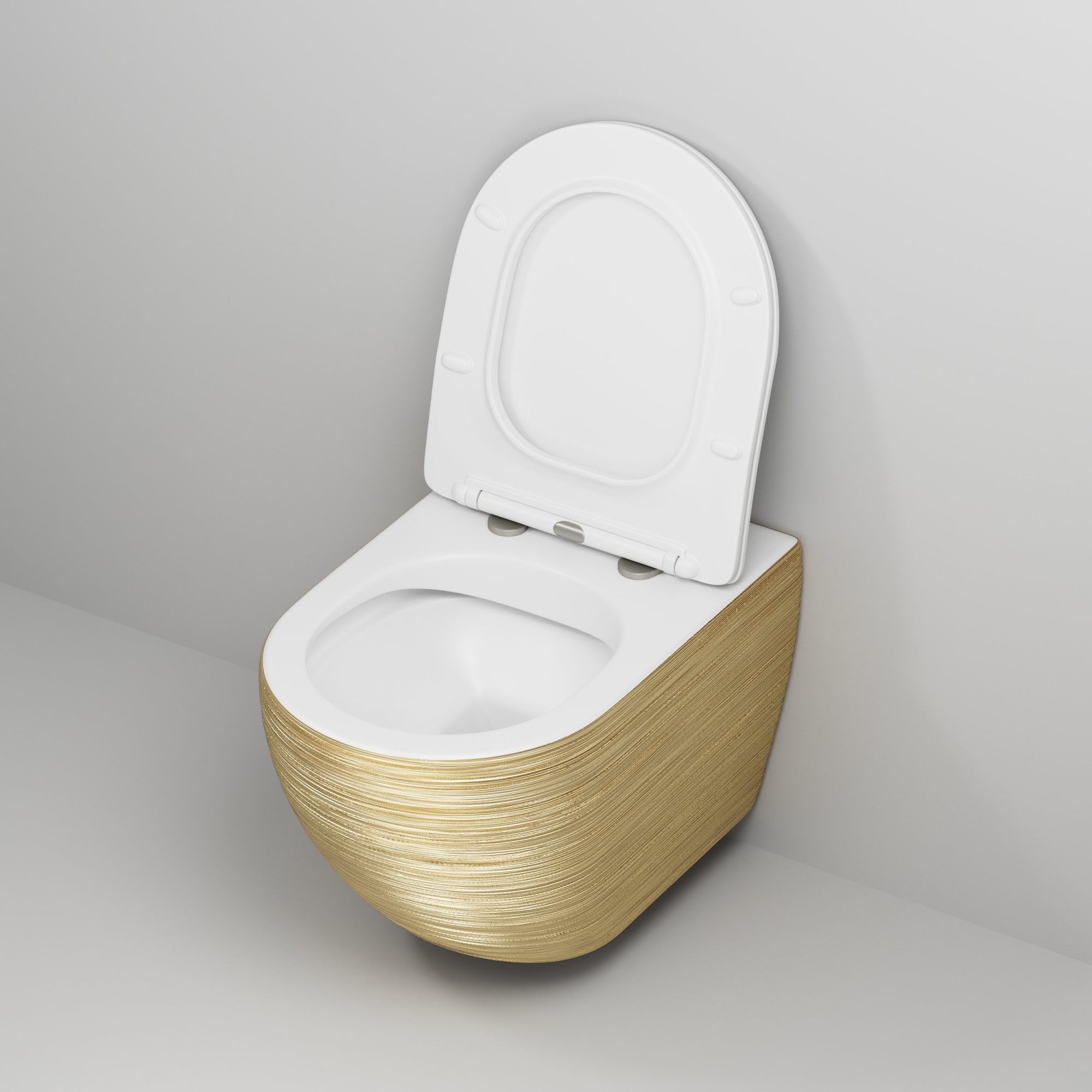 Унитаз gr-4411gws color (550*366*395) подвесной безободковый