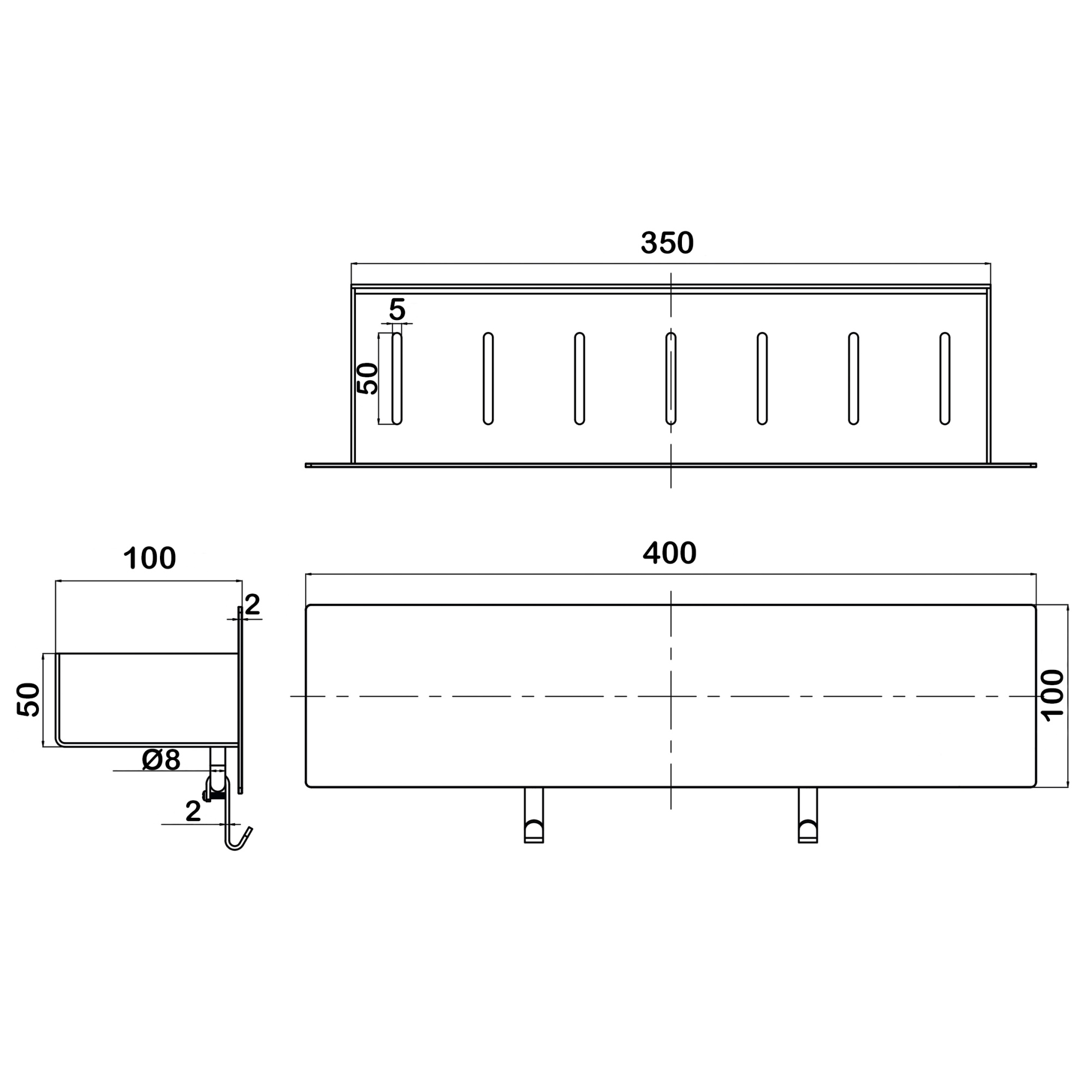 Полка для ванной комнаты Swedbe Attribut (40 см), 9810B