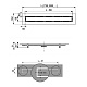 Душевой лоток TECE drain line 651200 120 см