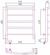Полотенцесушитель электрический Сунержа Галант 2.0 600х500 МЭМ левый