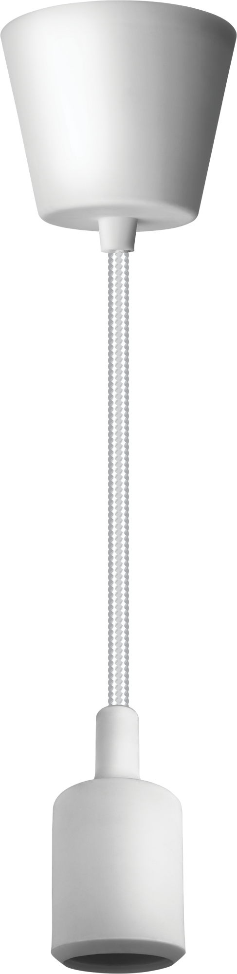Светильник с проводом 1м.Е27 декор белый